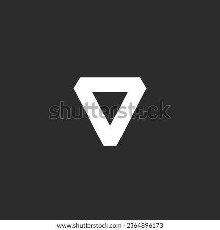 inverted triangle logo like the letter V