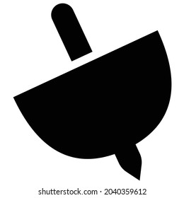 Inverted umbrella and pencil combination logo