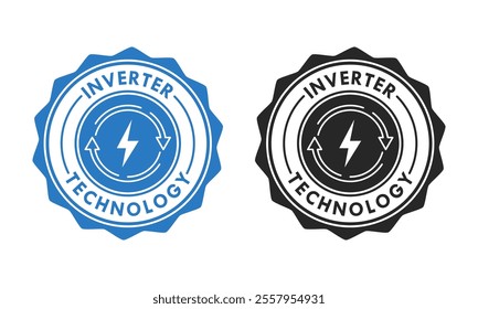 inverter technology logo template illustration