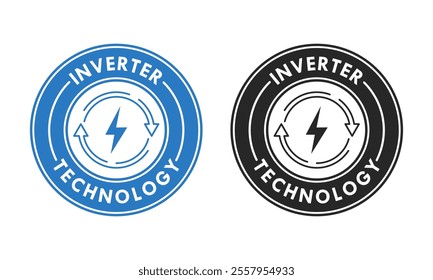 inverter technology logo template illustration