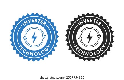 inverter technology logo template illustration