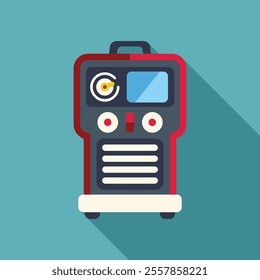 Inverter welding machine with digital display for setting welding parameters