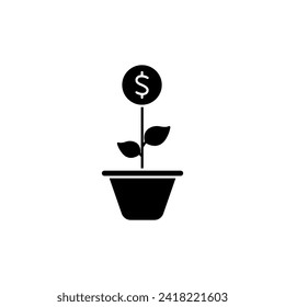invesment concept line icon. Simple element illustration. invesment concept outline symbol design.