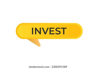 Botón Invertir. Burbuja de voz, inversión de etiqueta de cartel