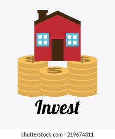 invest graphic design , vector illustration