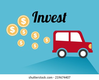 invest graphic design , vector illustration