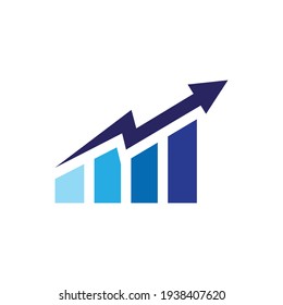 Invest Growth logo template suitable for businesses and product names. This stylish logo design could be used for different purposes for a company, product, service or for all your ideas.