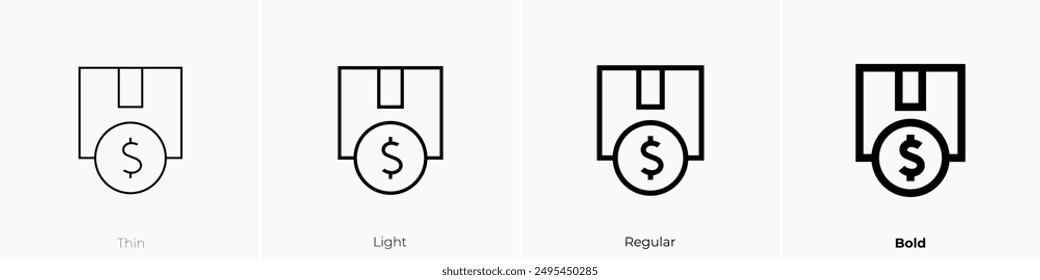 icono de inversión. Diseño de estilo fino, ligero, regular y audaz aislado sobre fondo blanco