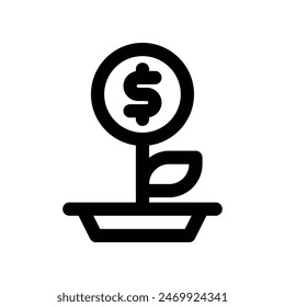 Invest-Symbol: Symbol für die Vektorgrafik Ihrer Website, Ihres Mobiltelefons, Ihrer Präsentation und Ihres Logodesigns.
