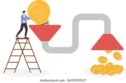Invest ideas, Research and development investment. Transforming inspiration into wealth.

