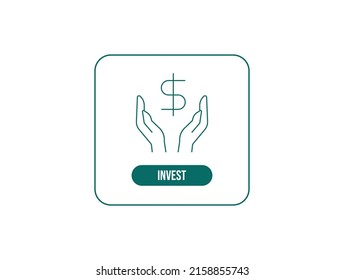 invest money icon vector illustration 