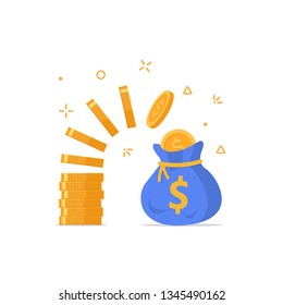 Invest more,Financial invest fund, revenue increase