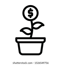 invest vector for icon, web design and other