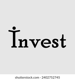 "Invest" - vector illustration for business
