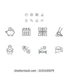 Invest in yourself icons set . Invest in yourself pack symbol vector elements for infographic web