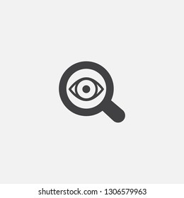 investigate base icon. Simple sign illustration. investigate symbol design. Can be used for web, print and mobile