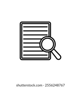 investigate icon Flat symbol set outline