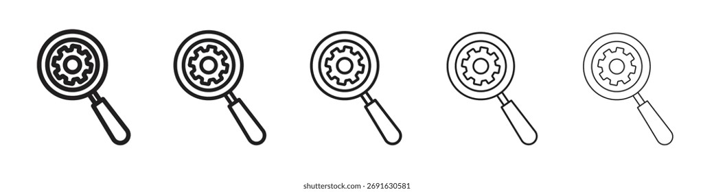 Investigue la Ilustración vectorial de valores del concepto de conjunto de logotipos de iconos.