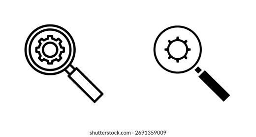 Icono de investigación Ilustración vectorial simple para gráficos y Diseño web.