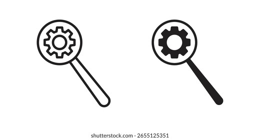 Untersuchen Sie das Vektordesign von Symbolen. Websymbole festlegen