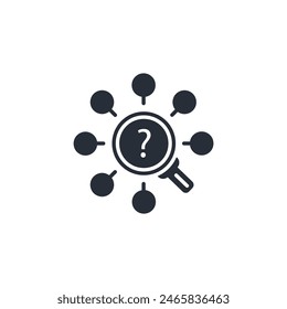 Untersuchen des Symbols. Vektorgrafik.Editierbares Strich.Lineares Stilzeichen zur Verwendung Webdesign, Logo.Symboldarstellung.