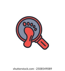 Symbol untersuchen. vector.Editable stroke.linear style Zeichen zur Verwendung Web-Design, logo.Symbol-Illustration.