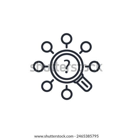 investigate icon. vector.Editable stroke.linear style sign for use web design,logo.Symbol illustration.