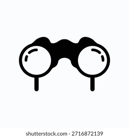 Logo-Design-Vektor untersuchen. Symbolvorlage der Forschungsagentur.