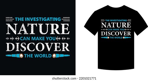 La naturaleza investigadora puede hacerte descubrir el mundo de la camiseta 02 del Día de Colón