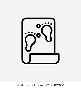  icono de documento de investigación, icono de esquema de investigación aislado en fondo gris claro, perfecto para sitio web, blog, logo, diseño gráfico, medios sociales, interfaz de usuario, aplicación móvil