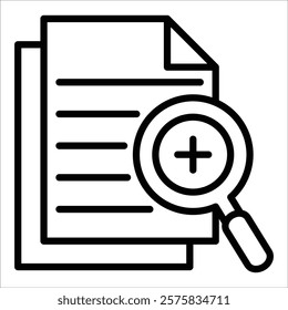 Investigation Icon Element For Design