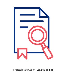 Elemento de icono de investigación para diseño