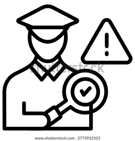 Investigation Icon Element For Design