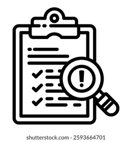 Investigation Icon in Glyph Style. Simple Vector Design. Simple Vector Glyph Icon