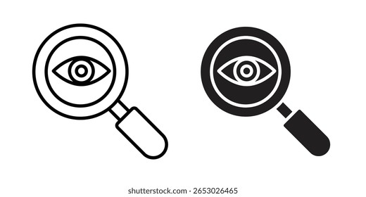 Symbol "Untersuchung" Logo Design Vektor Vorlage Illustration