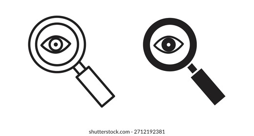 Investigation icon pack. Flat Vector Icon Design Element.