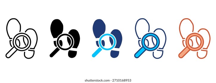 Investigation Icon Set Multiple Style Collection