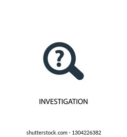 investigation icon. Simple element illustration. investigation concept symbol design. Can be used for web and mobile.