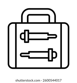 Investigation Kit Vector Line Icon Design
