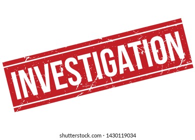 Investigation Rubber Stamp. Investigation Rubber Grunge Stamp Seal Vector Illustration - Vector