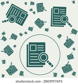 Investigation trendy vector illustration in flat style beauteous background.eps