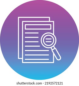 Icono de vector de investigación. Se puede usar para imprimir, móviles y aplicaciones web.