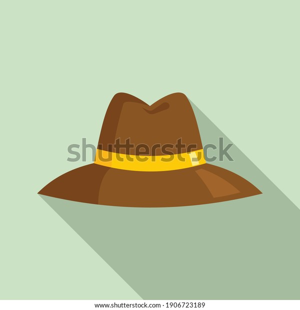 Investigator hat icon. Flat illustration of\
investigator hat vector icon for web\
design