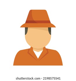 Investigator icon. Flat illustration of investigator vector icon isolated on white background