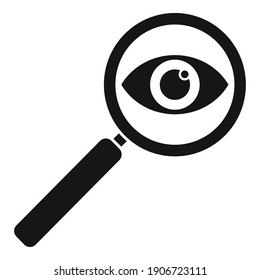 Investigator Magnifier Icon. Simple Illustration Of Investigator Magnifier Vector Icon For Web Design Isolated On White Background