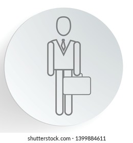 investing briefcase, sponsor cash manager, savings biz plan,  flat style trend logo graphic design on white background
