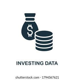 Investing Data icon. Simple element from investment collection. Creative Investing Data icon for web design, templates, infographics and more