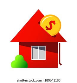 Investing in home purchase Branding Identity Corporate vector logo design template Isolated on a white background