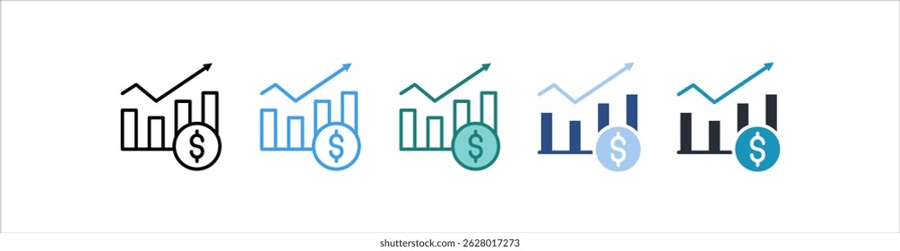 Ícone De Investimento Em Um Vetor De Estilo Diferente