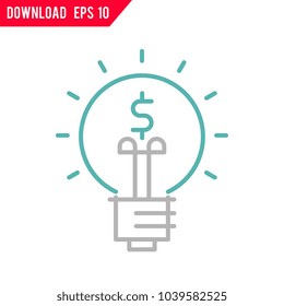 Investing idea vector icon